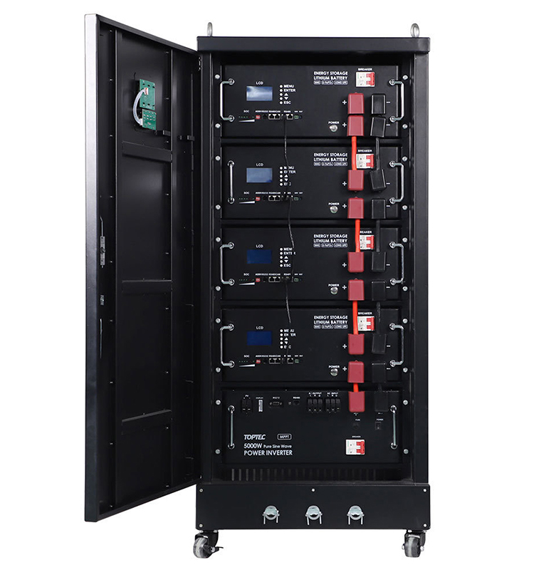 Sistema di accumulo di energia stock con montaggio su rack con batteria da 200 Ah 48 V 
