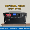 Batteria LiFePO4 impilabile da 51,2 V 100 Ah con durata di 6000 cicli 