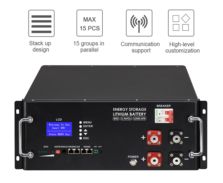 Batteria Lifepo4 del sistema di accumulo dell'energia da 48 V 50 Ah